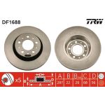 TRW Bremsscheibe DF1688 TRW Bremsscheibe DF1688