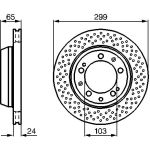 Bosch Bremsscheibe Hinterachse 0 986 478 595 Bosch Bremsscheibe Hinterachse 0 986 478 595