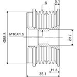 Valeo Freilauf 588128 Valeo Freilauf 588128