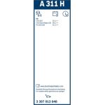 Bosch Wischerblatt AeroTwin A311H 3397013048 Bosch Wischerblatt AeroTwin A311H 3397013048