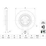 Bosch Bremsscheibe Vorderachse 0 986 479 G26 Bosch Bremsscheibe Vorderachse 0 986 479 G26