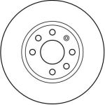 Bremsscheibe Opel P. Corsa C DF4165 Bremsscheibe Opel P. Corsa C DF4165