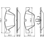 Bosch Bremsbelagsatz 0 986 494 705 Bosch Bremsbelagsatz 0 986 494 705