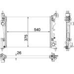 MAHLE Kühler, Motorkühlung CR 1182 000P MAHLE Kühler, Motorkühlung CR 1182 000P