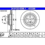 Bremsscheibe Db T. W166/C292 15 24.0122-0288.1 Bremsscheibe Db T. W166/C292 15 24.0122-0288.1