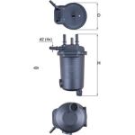 KL 632D MAHLE Kraftstofffilter KL 632D, Leitungsfilter, Höhe 187,5 mm – u. a. für Renault Thalia I (LB_), Clio II (BB_, CB_), Kangoo (KC0/1_) – OE Nummer 7701063611 - l KL 632D MAHLE Kraftstofffilter KL 632D, Leitungsfilter, Höhe 187,5 mm – u. a. für Renault Thalia I (LB_), Clio II (BB_, CB_), Kangoo (KC0/1_) – OE Nummer 7701063611 - l