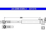 ATE Bremsschlauch 24.5299-0309.3 ATE Bremsschlauch 24.5299-0309.3