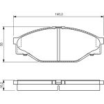 Bosch Bremsbelagsatz 0 986 424 225 Bosch Bremsbelagsatz 0 986 424 225