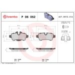 BREMBO Bremsklötze HA P 06 052 BREMBO Bremsklötze HA P 06 052