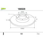 Valeo Bremsscheibe 186529