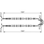 Handbremsseil 1987482537 Handbremsseil 1987482537