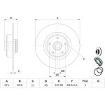 Bremsscheibe HA 0 986 479 273 Bremsscheibe HA 0 986 479 273