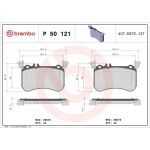 BREMBO Bremsklötze VA P 50 121 BREMBO Bremsklötze VA P 50 121