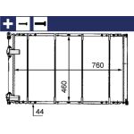 Kühler, Motorkühlung CR 526 000S Kühler, Motorkühlung CR 526 000S