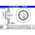 Bremsscheibe Db T. W204/S204/C207/A207 07 24.0120-0208.1 Bremsscheibe Db T. W204/S204/C207/A207 07 24.0120-0208.1