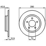 Bosch Bremsscheibe 0 986 479 C79 Bosch Bremsscheibe 0 986 479 C79