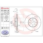 85 481 051 Bremsscheibe VA 09.5254.20 85 481 051 Bremsscheibe VA 09.5254.20