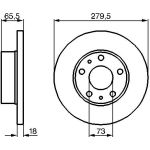 Bremsscheibe VA 0 986 478 843 Bremsscheibe VA 0 986 478 843