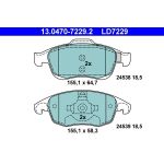 ATE Bremsbelagsatz Peugeot Vorderachse 5008/Partner 1.6 08- Keramik 13.0470-7229.2