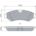 Bremsbelag 0 986 460 026 Bremsbelag 0 986 460 026