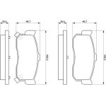 Bosch Bremsbelagsatz 0 986 461 144