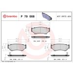 BREMBO Bremsklötze VA P 79 008