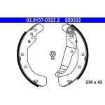 ATE Bremsbackensatz 03.0137-0322.2 ATE Bremsbackensatz 03.0137-0322.2