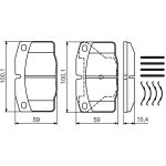 Bosch Bremsbelagsatz 0 986 469 390 Bosch Bremsbelagsatz 0 986 469 390