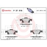 BREMBO Bremsklötze HA P 37 016 BREMBO Bremsklötze HA P 37 016