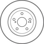 Bremsscheibe Toyota P. Rav-4 06 DF4828S Bremsscheibe Toyota P. Rav-4 06 DF4828S