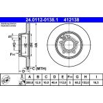 Bremsscheibe Vw T. T4 90-03 24.0112-0138.1 Bremsscheibe Vw T. T4 90-03 24.0112-0138.1