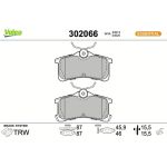 VALEO Bremsbeläge 302066 VALEO Bremsbeläge 302066
