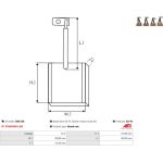 AS-PL Kohlebürste BSX129 AS-PL Kohlebürste BSX129
