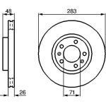 Bremsscheibe VA 0 986 478 125 Bremsscheibe VA 0 986 478 125
