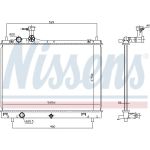 Nissens Wasserkühler PKW 606700 Nissens Wasserkühler PKW 606700