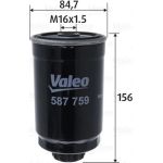 Valeo Kraftstofffilter 587759 Valeo Kraftstofffilter 587759