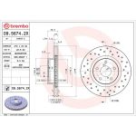 Bremsscheibe VA Xtra 09.5674.2X Bremsscheibe VA Xtra 09.5674.2X