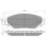 TOMEX brakes Bremsbelagsatz, Scheibenbremse TX 15-41 TOMEX brakes Bremsbelagsatz, Scheibenbremse TX 15-41