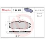 BREMBO Bremsklötze VA P 24 039