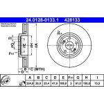 Bremsscheibe Renault P. Espace/Vel Satis 2.0-3.5 V6 02 24.0128-0133.1 Bremsscheibe Renault P. Espace/Vel Satis 2.0-3.5 V6 02 24.0128-0133.1