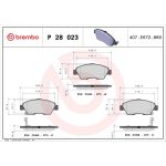 BREMBO Bremsklötze VA P 28 023 BREMBO Bremsklötze VA P 28 023