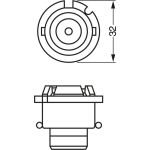 D2R 85V 35W XENON P32D-3 1987302903
