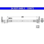 ATE Bremsschlauch 24.5237-0490.3 ATE Bremsschlauch 24.5237-0490.3