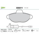VALEO Bremsbeläge 598011