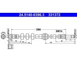 ATE Bremsschlauch 24.5140-0396.3 ATE Bremsschlauch 24.5140-0396.3