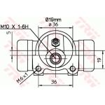 TRW Radbremszylinder BWD326 TRW Radbremszylinder BWD326