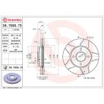 BREMBO Bremsscheibe 09.7806.75 BREMBO Bremsscheibe 09.7806.75