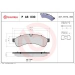 BREMBO Bremsklötze HA P A6 030 BREMBO Bremsklötze HA P A6 030