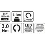 Batterieschraubendreher 3,6V 1,3Ah YT-82760 Batterieschraubendreher 3,6V 1,3Ah YT-82760