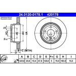 Bremsscheibe Bmw T. 7 (E65/E66/E67) 3.0-3.6 01-08 24.0120-0178.1 Bremsscheibe Bmw T. 7 (E65/E66/E67) 3.0-3.6 01-08 24.0120-0178.1